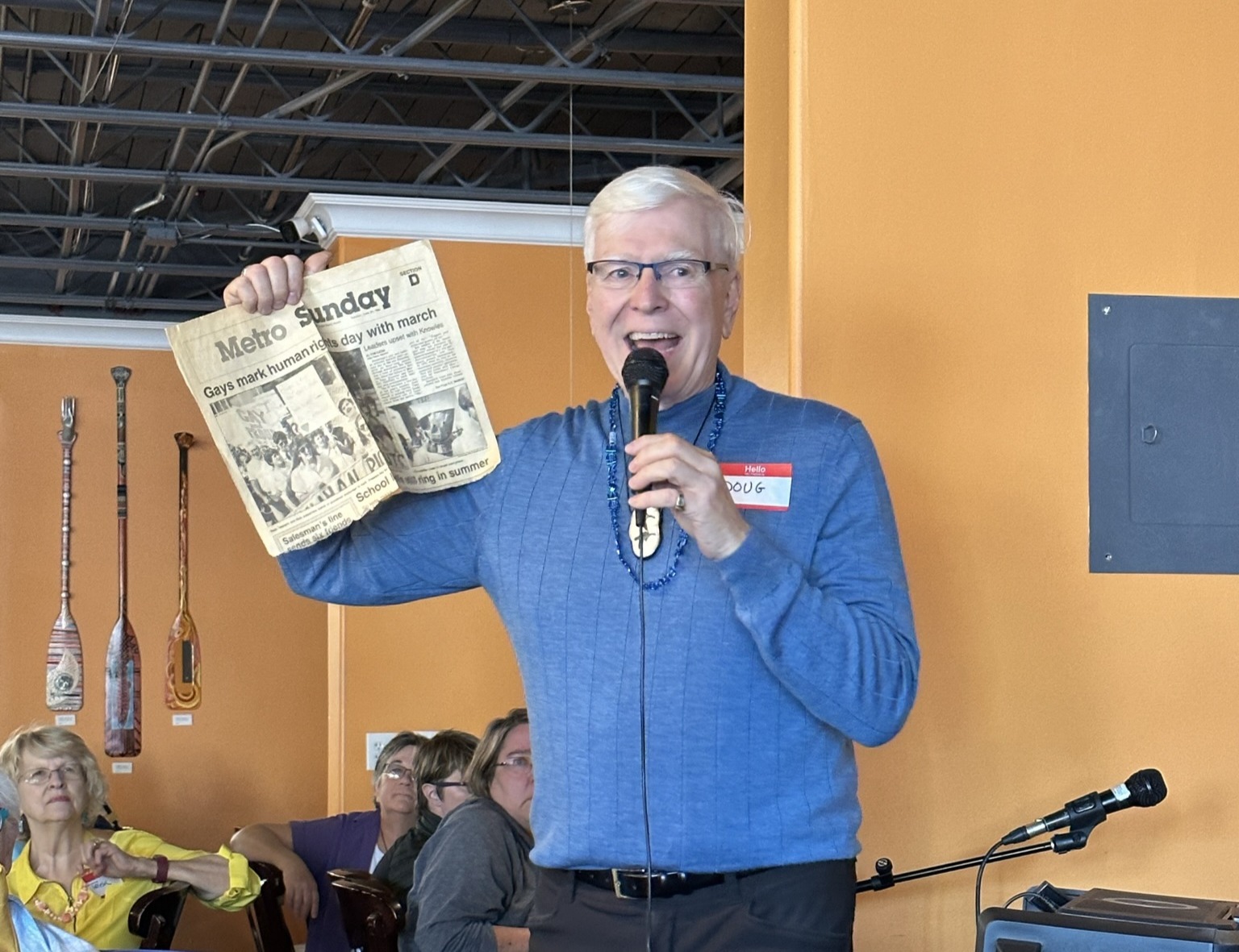 Image of Doug Frank speaking to the community in Anchorage